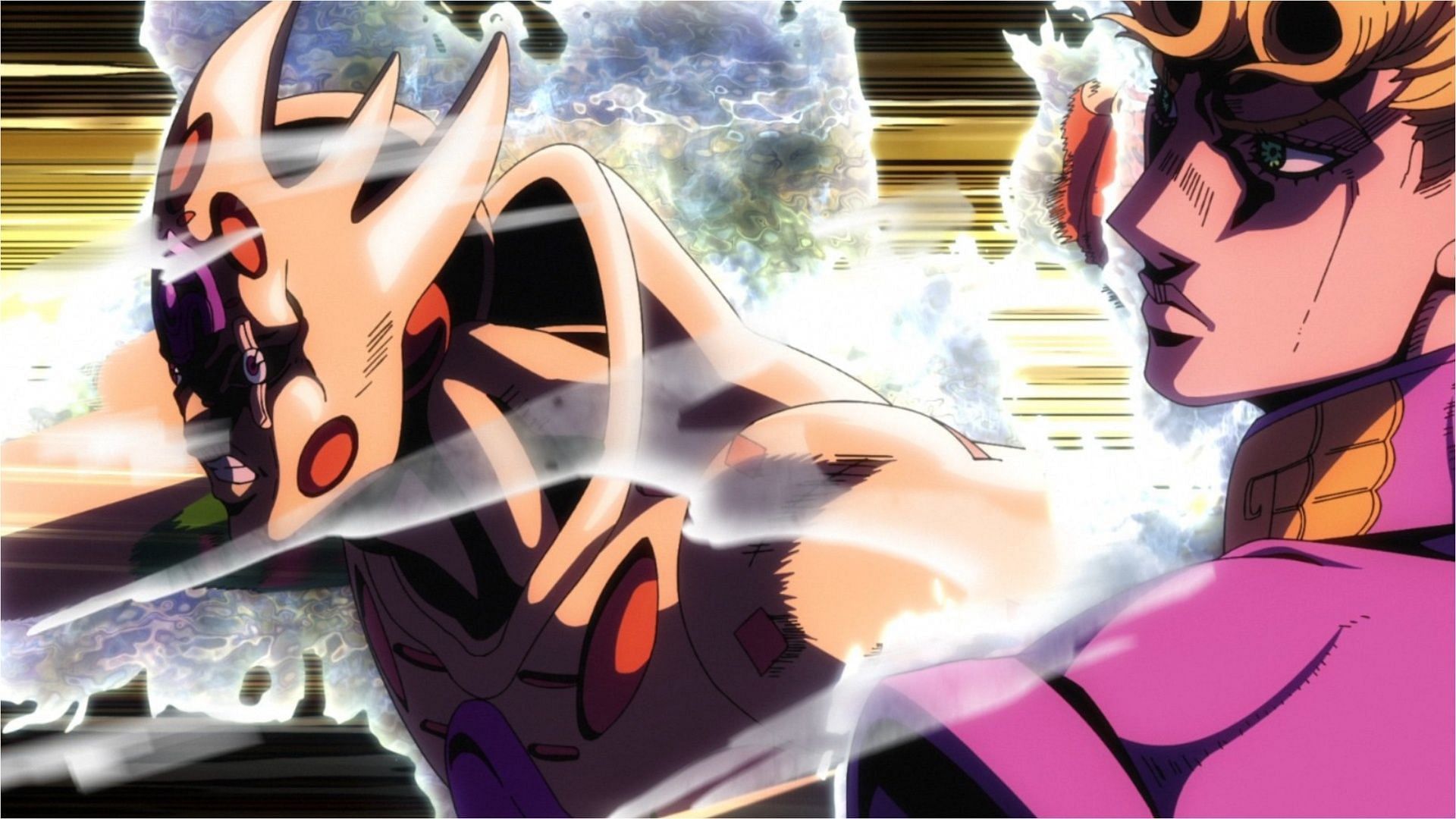 Giorno's Gold Experience Requiem as seen in the anime (Image via David Production)